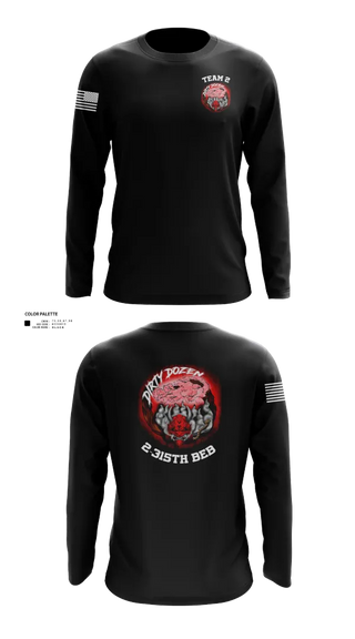 Long Sleeve Performance Shirt, Dirty Dozen, , Teamtime, Team time, sublimation, custom sports apparel, team uniforms, spirit wear, spiritwear, sports uniforms, custom shirts, team store, custom team store, fundraiser sports, apparel fundraiser