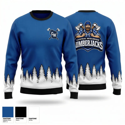 Central Wisconsin lumberjacks Crew Neck Sweatshirt - 1