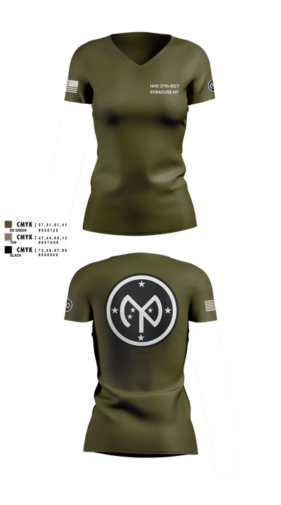 27 IBCT 2382362 Women's Short Sleeve V-neck Shirt - 101