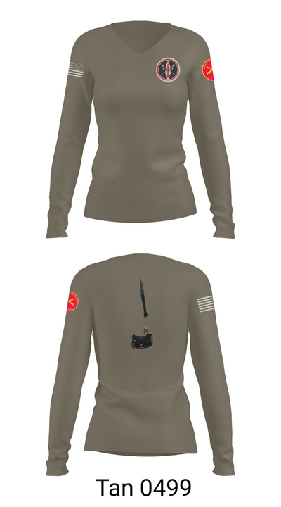 Lance missile reunion 25732287 Women's Long Sleeve V-neck Shirt - 77