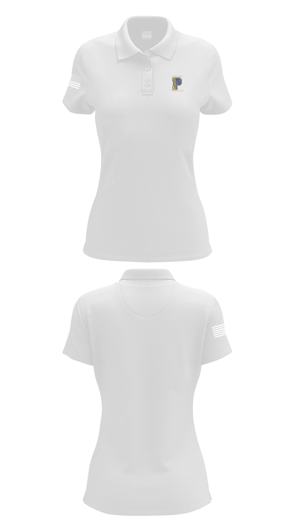 Womens Short Sleeve Performance Polo, Parlier Panthers Wrestling, Wrestling, Teamtime, Team time, sublimation, custom sports apparel, team uniforms, spirit wear, spiritwear, sports uniforms, custom shirts, team store, custom team store, fundraiser sports, apparel fundraiser