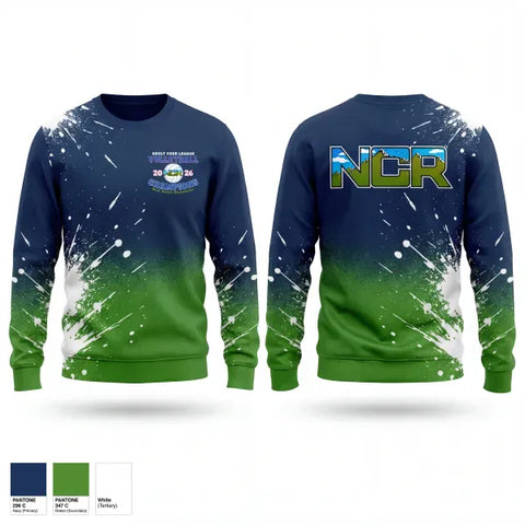 Crew Neck Sweatshirt, NCR, Women's Volleyball, Teamtime, Team time, sublimation, custom sports apparel, team uniforms, spirit wear, spiritwear, sports uniforms, custom shirts, team store, custom team store, fundraiser sports, apparel fundraiser