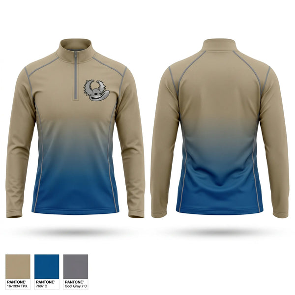 Quarter Zip Jacket, Los Diablos cojuello, Softball, Teamtime, Team time, sublimation, custom sports apparel, team uniforms, spirit wear, spiritwear, sports uniforms, custom shirts, team store, custom team store, fundraiser sports, apparel fundraiser