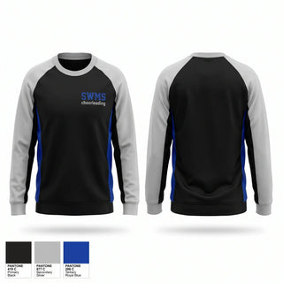 Crew Neck Sweatshirt, SWMS cheerleading, Cheer, Teamtime, Team time, sublimation, custom sports apparel, team uniforms, spirit wear, spiritwear, sports uniforms, custom shirts, team store, custom team store, fundraiser sports, apparel fundraiser