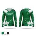 El Camimo High School Flag Football 75308351 Women's Long Sleeve V-neck Shirt - 1