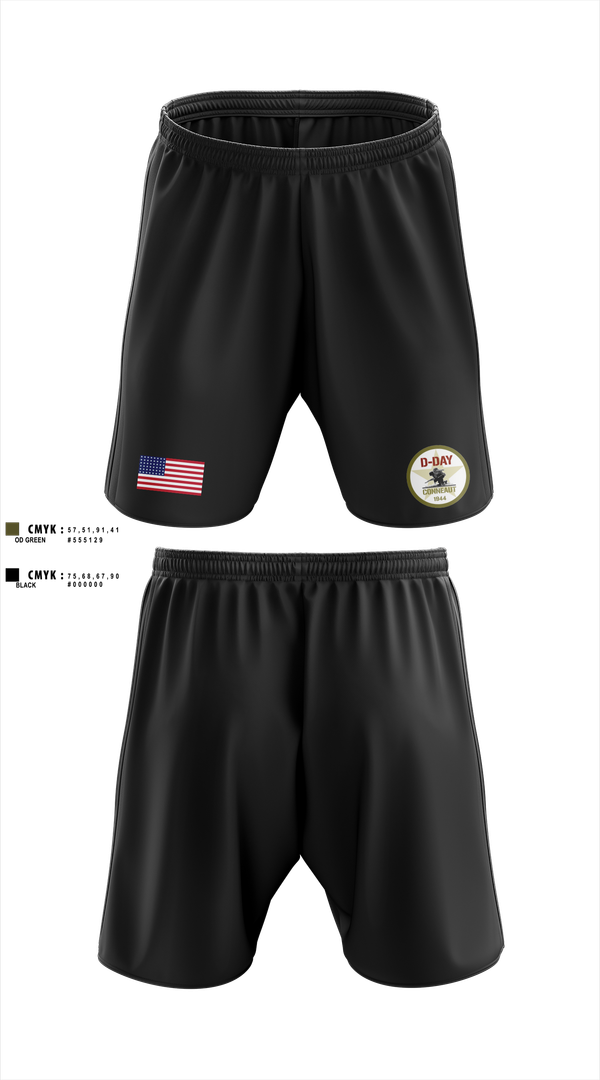 Athletic Shorts With Pockets, D-Day Ohio, Inc, , Teamtime, Team time, sublimation, custom sports apparel, team uniforms, spirit wear, spiritwear, sports uniforms, custom shirts, team store, custom team store, fundraiser sports, apparel fundraiser