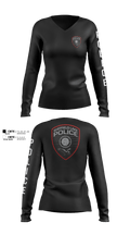 SLPD 31243338 Women's Long Sleeve V-neck Shirt - 100
