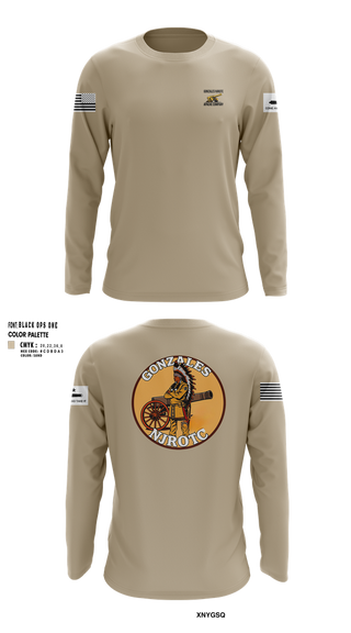 Long Sleeve Performance Shirt, NJROTC Apache Company, , Teamtime, Team time, sublimation, custom sports apparel, team uniforms, spirit wear, spiritwear, sports uniforms, custom shirts, team store, custom team store, fundraiser sports, apparel fundraiser