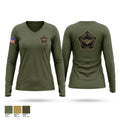 218 srt Women's Long Sleeve V-neck Shirt - 1