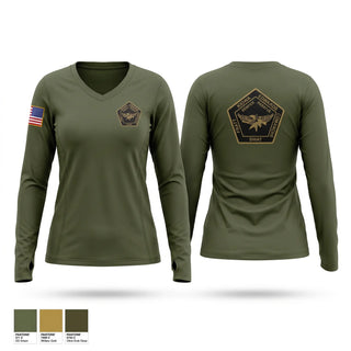 Womens Long Sleeve Vneck Shirt, 218 srt, Police, Teamtime, Team time, sublimation, custom sports apparel, team uniforms, spirit wear, spiritwear, sports uniforms, custom shirts, team store, custom team store, fundraiser sports, apparel fundraiser