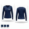Veterans Affairs Police Department 21629623 Women's Long Sleeve V-neck Shirt - 1