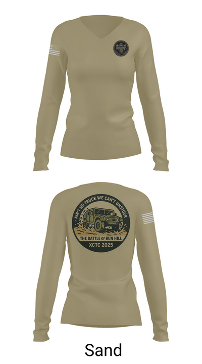 A 1/111 Field Artillery 90044147 Women's Long Sleeve V-neck Shirt - 92
