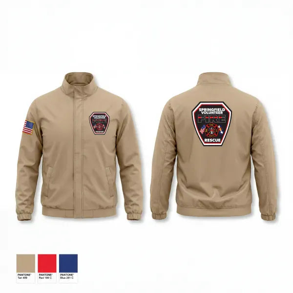 Windbreaker, Springfield Volunteer Fire Dept., Fire Department, Teamtime, Team time, sublimation, custom sports apparel, team uniforms, spirit wear, spiritwear, sports uniforms, custom shirts, team store, custom team store, fundraiser sports, apparel fundraiser