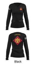 2-134 infantry 97630971 Women's Long Sleeve V-neck Shirt - 23