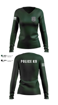 Gouldsboro Police Women's Long Sleeve V-neck Shirt - 21