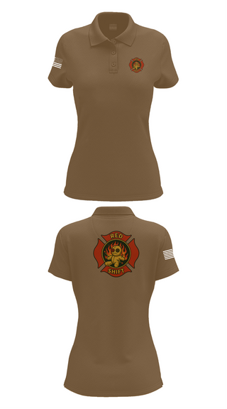 Womens Short Sleeve Performance Polo, City of Lake Geneva Fire Department, , Teamtime, Team time, sublimation, custom sports apparel, team uniforms, spirit wear, spiritwear, sports uniforms, custom shirts, team store, custom team store, fundraiser sports, apparel fundraiser