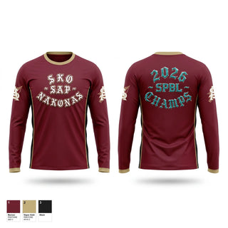 Long Sleeve Performance Shirt, Nakonas, Baseball, Teamtime, Team time, sublimation, custom sports apparel, team uniforms, spirit wear, spiritwear, sports uniforms, custom shirts, team store, custom team store, fundraiser sports, apparel fundraiser