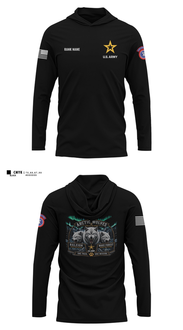 Long Sleeve hooded sunshirt, Capital North Region, Army, Teamtime, Team time, sublimation, custom sports apparel, team uniforms, spirit wear, spiritwear, sports uniforms, custom shirts, team store, custom team store, fundraiser sports, apparel fundraiser