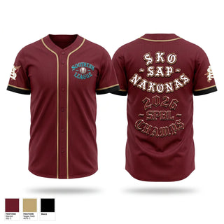 Full Button Baseball Jersey, Nakonas, Baseball, Teamtime, Team time, sublimation, custom sports apparel, team uniforms, spirit wear, spiritwear, sports uniforms, custom shirts, team store, custom team store, fundraiser sports, apparel fundraiser