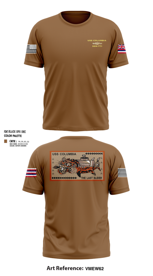Short Sleeve Performance Shirt, USS Columbia, , Teamtime, Team time, sublimation, custom sports apparel, team uniforms, spirit wear, spiritwear, sports uniforms, custom shirts, team store, custom team store, fundraiser sports, apparel fundraiser
