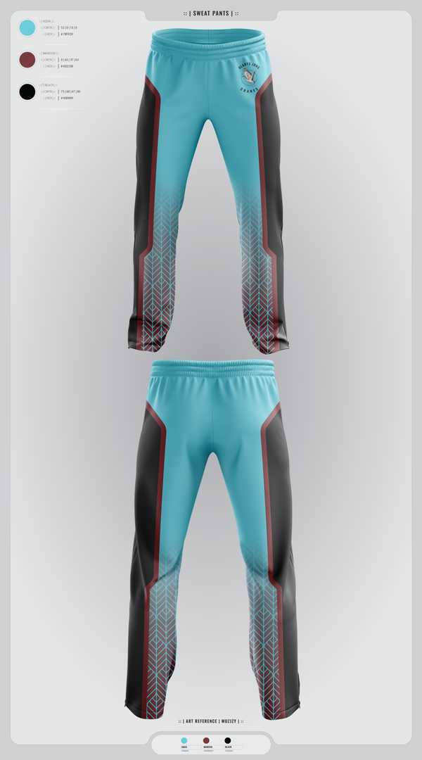 Sweatpants, Cranes, Spirit Store, Teamtime, Team time, sublimation, custom sports apparel, team uniforms, spirit wear, spiritwear, sports uniforms, custom shirts, team store, custom team store, fundraiser sports, apparel fundraiser