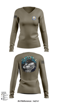 Scpoa 2939861 Women's Long Sleeve V-neck Shirt - 102