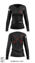 B/2/3 Women's Long Sleeve V-neck Shirt - 6