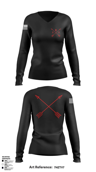 Womens Long Sleeve Vneck Shirt, B/2/3, Army, Teamtime, Team time, sublimation, custom sports apparel, team uniforms, spirit wear, spiritwear, sports uniforms, custom shirts, team store, custom team store, fundraiser sports, apparel fundraiser