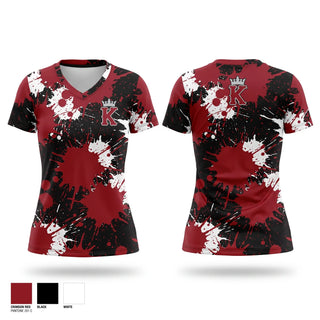 Womens Short Sleeve Vneck Shirt, Kofa Boys and Girls Tennis Team, Tennis, Teamtime, Team time, sublimation, custom sports apparel, team uniforms, spirit wear, spiritwear, sports uniforms, custom shirts, team store, custom team store, fundraiser sports, apparel fundraiser