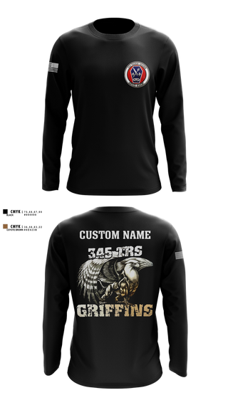 Long Sleeve Performance Shirt, 345th TRS, , Teamtime, Team time, sublimation, custom sports apparel, team uniforms, spirit wear, spiritwear, sports uniforms, custom shirts, team store, custom team store, fundraiser sports, apparel fundraiser