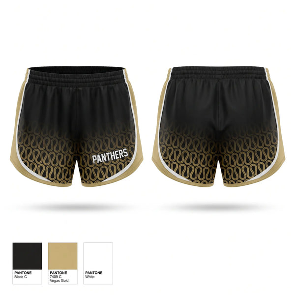 Womens Shorts, Panthers, Baseball, Teamtime, Team time, sublimation, custom sports apparel, team uniforms, spirit wear, spiritwear, sports uniforms, custom shirts, team store, custom team store, fundraiser sports, apparel fundraiser