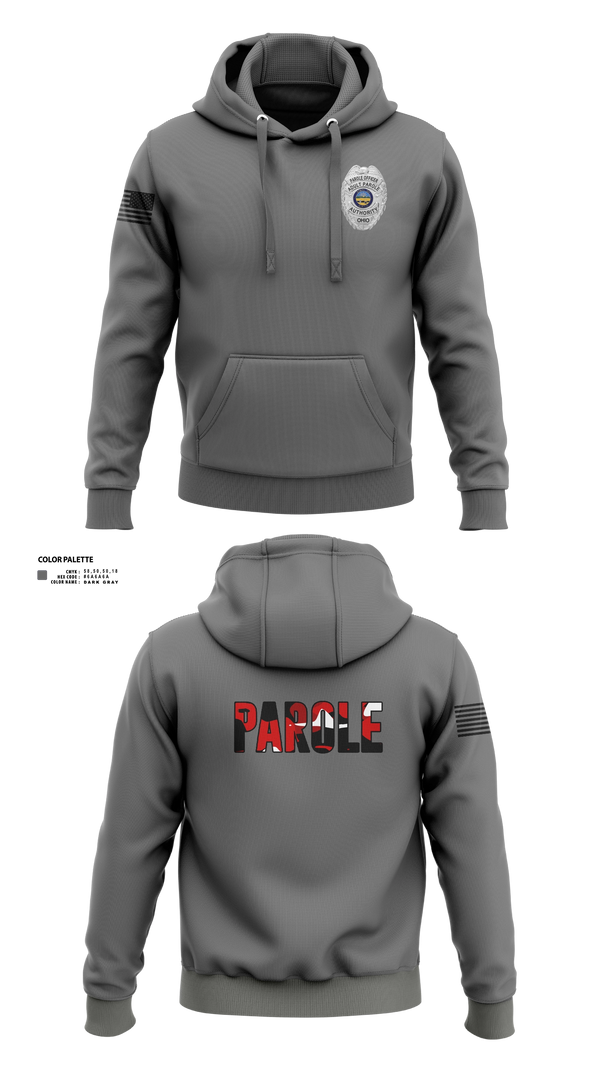 Hoodie, Adult Parole Authority, Police, Teamtime, Team time, sublimation, custom sports apparel, team uniforms, spirit wear, spiritwear, sports uniforms, custom shirts, team store, custom team store, fundraiser sports, apparel fundraiser