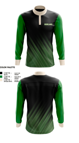 Quarter Zip Jacket, Highland, Wrestling, Teamtime, Team time, sublimation, custom sports apparel, team uniforms, spirit wear, spiritwear, sports uniforms, custom shirts, team store, custom team store, fundraiser sports, apparel fundraiser