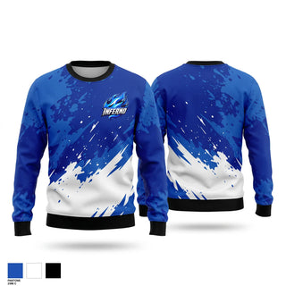 Crew Neck Sweatshirt, Inferno, Softball, Teamtime, Team time, sublimation, custom sports apparel, team uniforms, spirit wear, spiritwear, sports uniforms, custom shirts, team store, custom team store, fundraiser sports, apparel fundraiser