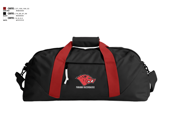 Duffle Bag, Panama Razorbacks, , Teamtime, Team time, sublimation, custom sports apparel, team uniforms, spirit wear, spiritwear, sports uniforms, custom shirts, team store, custom team store, fundraiser sports, apparel fundraiser