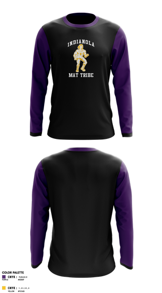 Long Sleeve Performance Shirt, Indianola Mat Tribe, Wrestling, Teamtime, Team time, sublimation, custom sports apparel, team uniforms, spirit wear, spiritwear, sports uniforms, custom shirts, team store, custom team store, fundraiser sports, apparel fundraiser