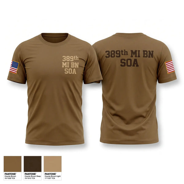 Old School Cotton Feel Shirt, 389th MI BN (SO)(A), Army, Teamtime, Team time, sublimation, custom sports apparel, team uniforms, spirit wear, spiritwear, sports uniforms, custom shirts, team store, custom team store, fundraiser sports, apparel fundraiser
