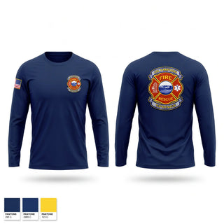 Long Sleeve Performance Shirt, Olympian Springs Fire and Rescue, Fire Department, Teamtime, Team time, sublimation, custom sports apparel, team uniforms, spirit wear, spiritwear, sports uniforms, custom shirts, team store, custom team store, fundraiser sports, apparel fundraiser