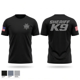 Short Sleeve Performance Shirt, Sheriff K9, Police, Teamtime, Team time, sublimation, custom sports apparel, team uniforms, spirit wear, spiritwear, sports uniforms, custom shirts, team store, custom team store, fundraiser sports, apparel fundraiser