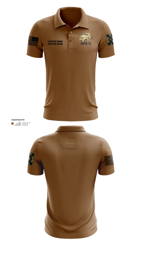 Short Sleeve Performance Polo, 319th TC, , Teamtime, Team time, sublimation, custom sports apparel, team uniforms, spirit wear, spiritwear, sports uniforms, custom shirts, team store, custom team store, fundraiser sports, apparel fundraiser