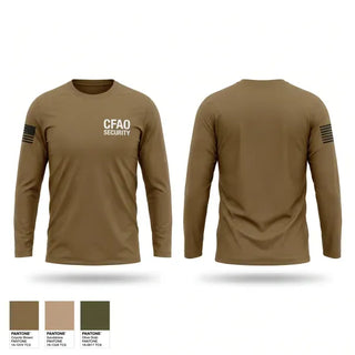 Long Sleeve Performance Shirt, CFAO security, Navy, Teamtime, Team time, sublimation, custom sports apparel, team uniforms, spirit wear, spiritwear, sports uniforms, custom shirts, team store, custom team store, fundraiser sports, apparel fundraiser