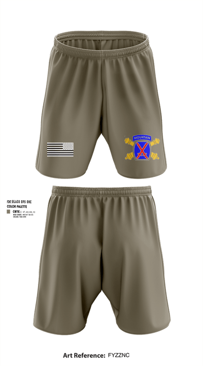 10mtn FIST 76072588 Athletic Shorts With Pockets - 100