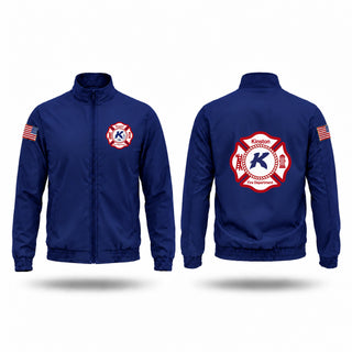 Windbreaker, Kinston fire department, Fire Department, Teamtime, Team time, sublimation, custom sports apparel, team uniforms, spirit wear, spiritwear, sports uniforms, custom shirts, team store, custom team store, fundraiser sports, apparel fundraiser