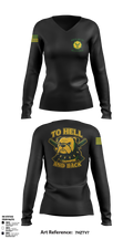 805th military police company 28927208 Women's Long Sleeve V-neck Shirt - 2