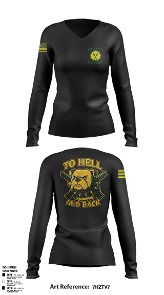 Womens Long Sleeve Vneck Shirt, 805th military police company, , Teamtime, Team time, sublimation, custom sports apparel, team uniforms, spirit wear, spiritwear, sports uniforms, custom shirts, team store, custom team store, fundraiser sports, apparel fundraiser