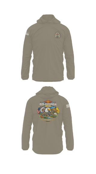 Windbreaker, OZS-Española, National Guard, Teamtime, Team time, sublimation, custom sports apparel, team uniforms, spirit wear, spiritwear, sports uniforms, custom shirts, team store, custom team store, fundraiser sports, apparel fundraiser