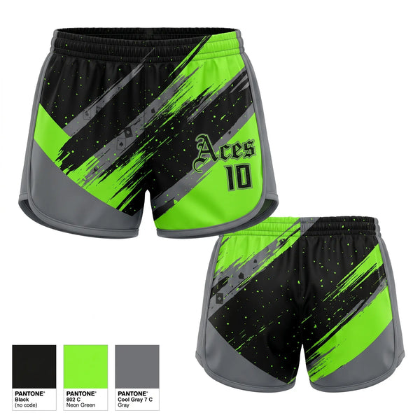 Womens Shorts, Cosmo Aces, Baseball, Teamtime, Team time, sublimation, custom sports apparel, team uniforms, spirit wear, spiritwear, sports uniforms, custom shirts, team store, custom team store, fundraiser sports, apparel fundraiser