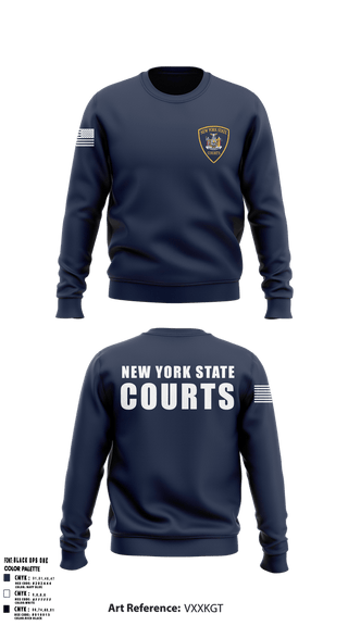 Crew Neck Sweatshirt, New York State courts, Police, Teamtime, Team time, sublimation, custom sports apparel, team uniforms, spirit wear, spiritwear, sports uniforms, custom shirts, team store, custom team store, fundraiser sports, apparel fundraiser