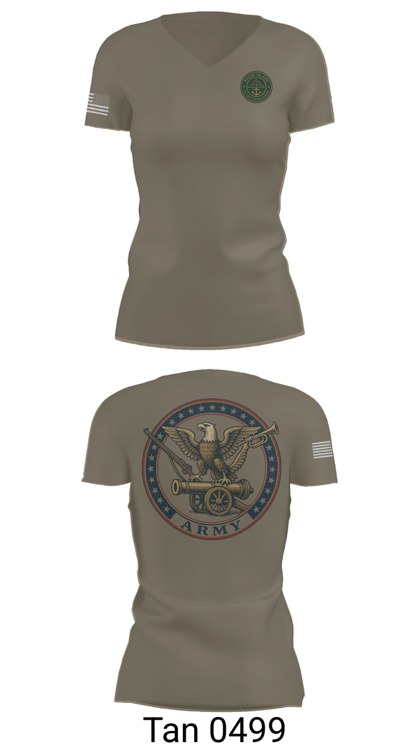 Womens Short Sleeve Vneck Shirt, Military Funeral Honors, , Teamtime, Team time, sublimation, custom sports apparel, team uniforms, spirit wear, spiritwear, sports uniforms, custom shirts, team store, custom team store, fundraiser sports, apparel fundraiser