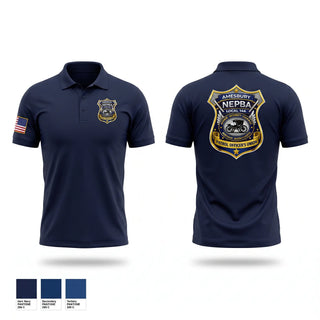 Short Sleeve Performance Polo, Amesbury Patrol & Superior Officer's Union, Police, Teamtime, Team time, sublimation, custom sports apparel, team uniforms, spirit wear, spiritwear, sports uniforms, custom shirts, team store, custom team store, fundraiser sports, apparel fundraiser